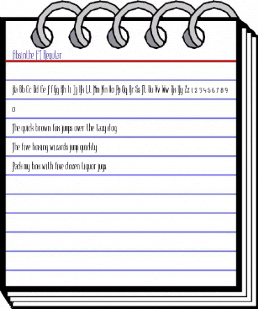 Absinthe FT Regular animated font preview