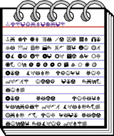 AbstractBats Regular animated font preview