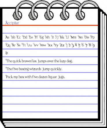 Accipiter Regular animated font preview