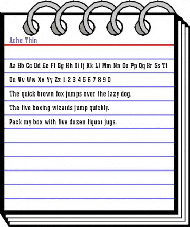 Ache Thin Regular animated font preview Ache Thin Regular animated font preview