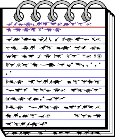 AcmeDinosaurs Regular animated font preview