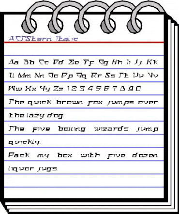 ACTStern Italic animated font preview