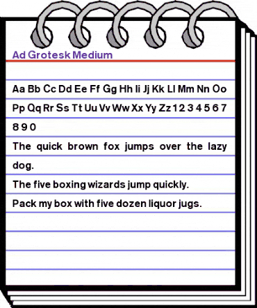 Sh Ad Grotesk Medium Regular animated font preview Sh Ad Grotesk Medium Regular animated font preview