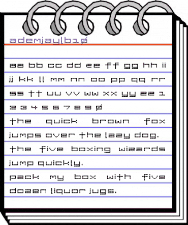 ADemjaylb10 Regular animated font preview ADemjaylb10 Regular animated font preview