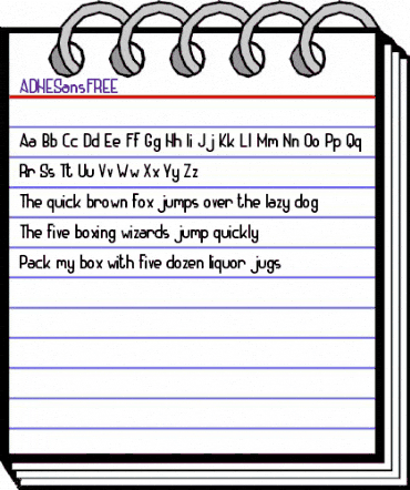ADHE Sans FREE Regular animated font preview