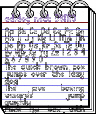 adidog nett DEMO Regular animated font preview