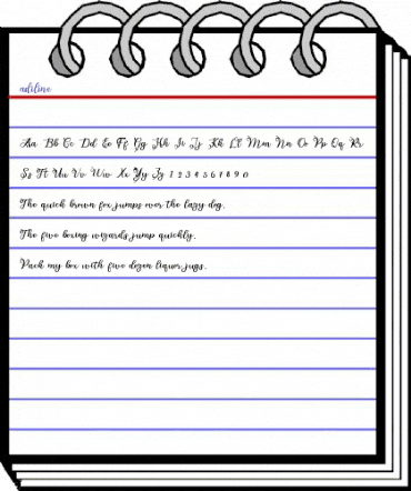 adiline Regular animated font preview adiline Regular animated font preview