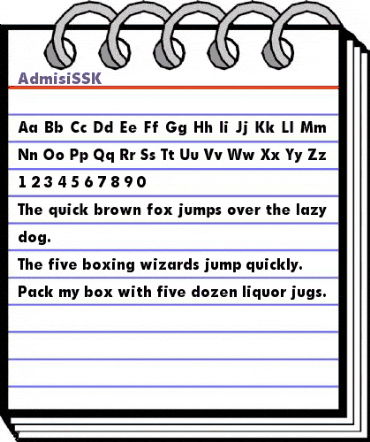 AdmisiSSK Regular animated font preview AdmisiSSK Regular animated font preview