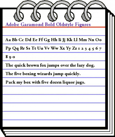 AGaramond BoldOsF Regular animated font preview AGaramond BoldOsF Regular animated font preview