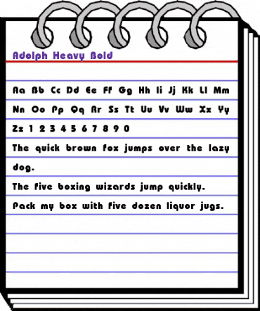Adolph-Heavy-Bold Regular animated font preview