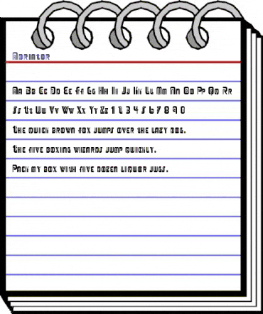 Adriator Regular animated font preview Adriator Regular animated font preview