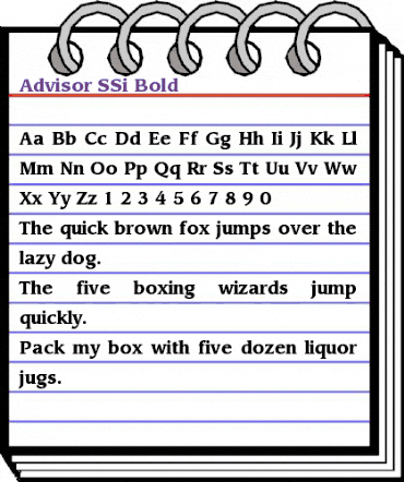 Advisor SSi Bold animated font preview Advisor SSi Bold animated font preview