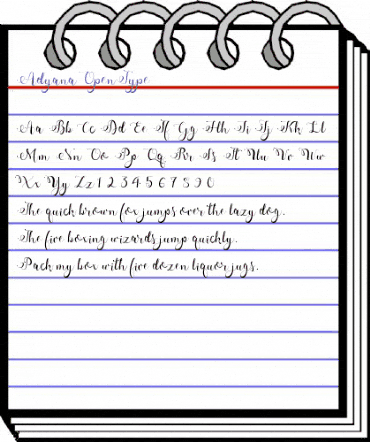 Adyana Regular animated font preview Adyana Regular animated font preview