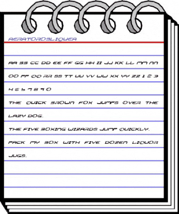 AeratorObliqueA Regular animated font preview AeratorObliqueA Regular animated font preview