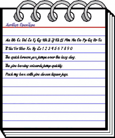 Aerillyo Regular animated font preview Aerillyo Regular animated font preview