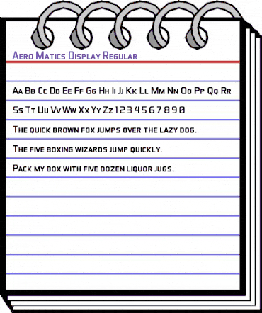 Aero Matics Display Regular animated font preview Aero Matics Display Regular animated font preview
