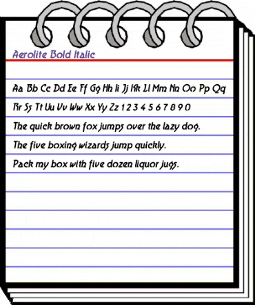 Aerolite Bold Italic Regular animated font preview Aerolite Bold Italic Regular animated font preview