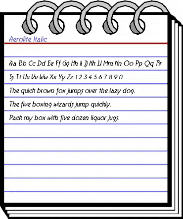 Aerolite Italic Regular animated font preview Aerolite Italic Regular animated font preview