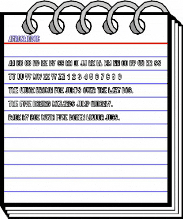 Aeroshodic Regular animated font preview Aeroshodic Regular animated font preview