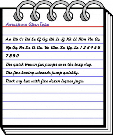 Aerospace Regular animated font preview Aerospace Regular animated font preview