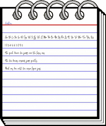 Aesslhine Regular animated font preview Aesslhine Regular animated font preview