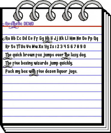 Aesthetic DEMO Regular animated font preview Aesthetic DEMO Regular animated font preview