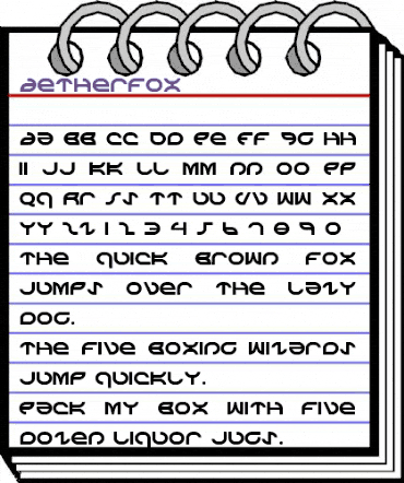 Aetherfox Regular animated font preview Aetherfox Regular animated font preview