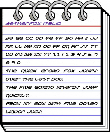 Aetherfox Italic Italic animated font preview Aetherfox Italic Italic animated font preview