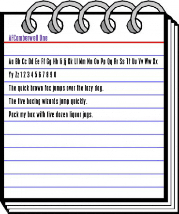 AFCamberwell Regular animated font preview AFCamberwell Regular animated font preview