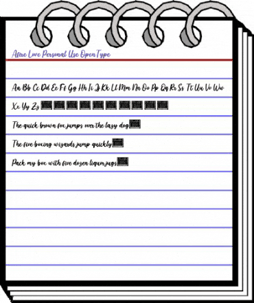 Afire Love Personal Use animated font preview