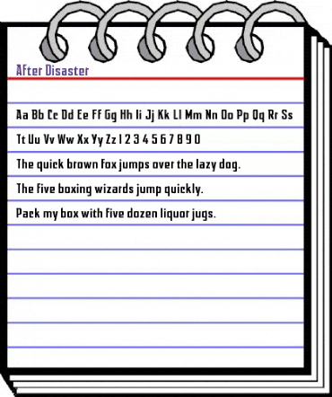 After Disaster Regular animated font preview After Disaster Regular animated font preview