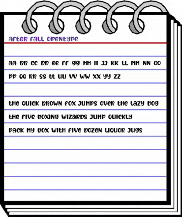 After Fall Regular animated font preview After Fall Regular animated font preview