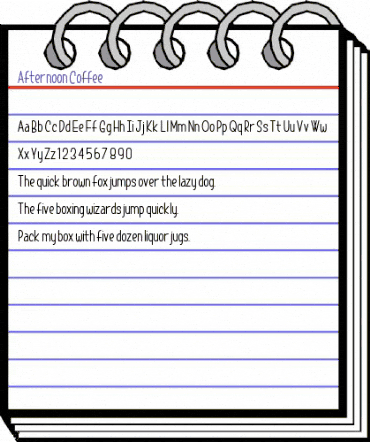 Afternoon Coffee Coffee animated font preview Afternoon Coffee Coffee animated font preview