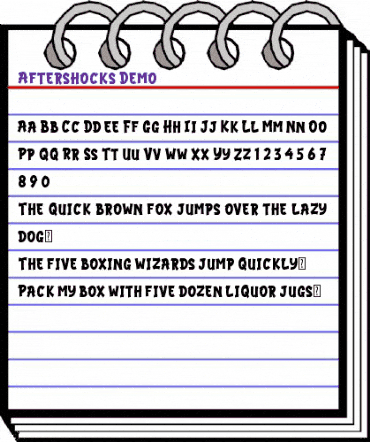 Aftershocks Demo animated font preview Aftershocks Demo animated font preview
