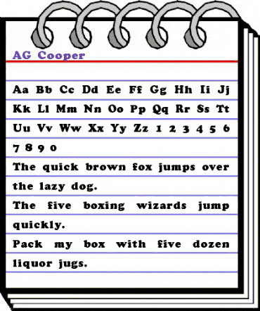 AG_Cooper Regular animated font preview AG_Cooper Regular animated font preview