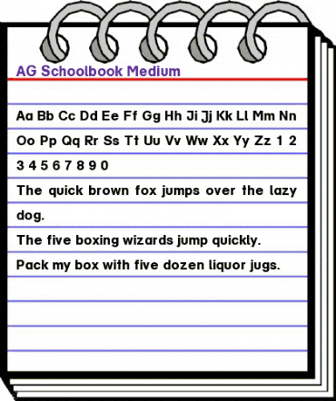 AG Schoolbook Bold animated font preview AG Schoolbook Bold animated font preview