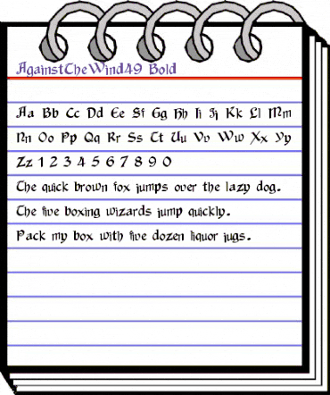 AgainstTheWind49 Bold animated font preview AgainstTheWind49 Bold animated font preview