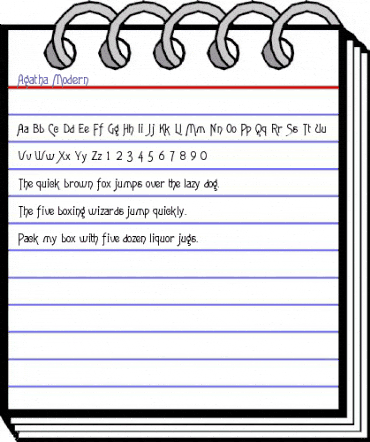 Agatha-Modern Regular animated font preview Agatha-Modern Regular animated font preview