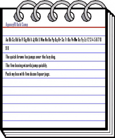 AgencyFB Bold Comp Regular animated font preview AgencyFB Bold Comp Regular animated font preview