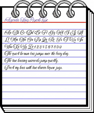 Agenda King Regular animated font preview Agenda King Regular animated font preview