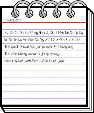 Ageng Sans Regular animated font preview