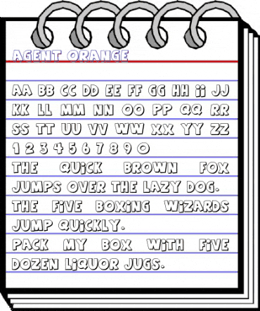 Agent Orange Regular animated font preview Agent Orange Regular animated font preview