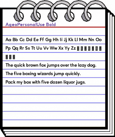 Ageo Personal Use Bold animated font preview Ageo Personal Use Bold animated font preview