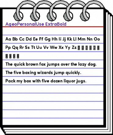 Ageo Personal Use ExtBd Regular animated font preview Ageo Personal Use ExtBd Regular animated font preview