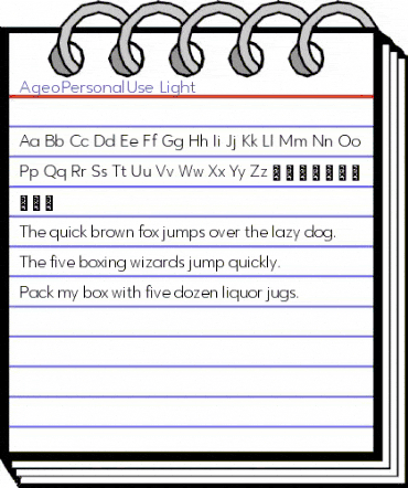 Ageo Personal Use Light Regular animated font preview Ageo Personal Use Light Regular animated font preview