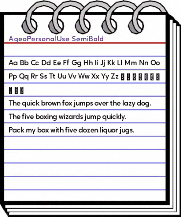 Ageo Personal Use Regular animated font preview Ageo Personal Use Regular animated font preview