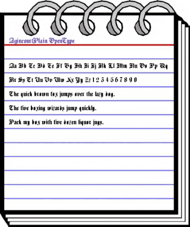 Agincourt Plain animated font preview Agincourt Plain animated font preview