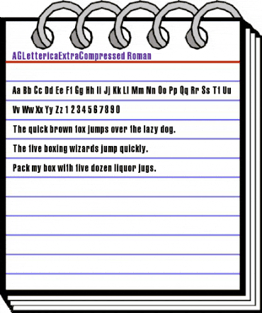 AGLettericaExtraCompressed Roman animated font preview AGLettericaExtraCompressed Roman animated font preview