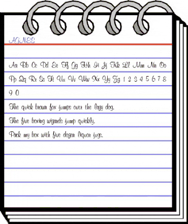 AGNES Normal animated font preview AGNES Normal animated font preview