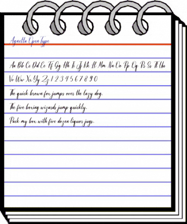 Agnetta Regular animated font preview Agnetta Regular animated font preview